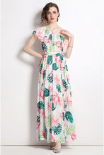 Load image into Gallery viewer, One sex-Aye 💕⚪️💚 Maxi Dress