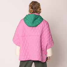 Load image into Gallery viewer, “Pretty Girl 💕💚 Checkered &amp; Houndstooth Poncho”- Pre Order