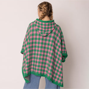 “Pretty Girl 💕💚 Checkered & Houndstooth Ponchos & Cape”- Pre Order