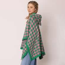 Load image into Gallery viewer, “Pretty Girl 💕💚 Checkered &amp; Houndstooth Ponchos &amp; Cape”- Pre Order