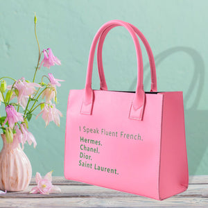 “I Speak French” 💕💚 Tote Bag