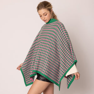 “Pretty Girl 💕💚 Checkered & Houndstooth Ponchos & Cape”- Pre Order