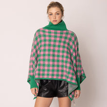 Load image into Gallery viewer, “Pretty Girl 💕💚 Checkered &amp; Houndstooth Ponchos &amp; Cape”- Pre Order