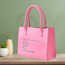 Load image into Gallery viewer, “I Speak French” 💕💚 Tote Bag