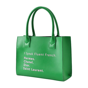 “I Speak French” 💕💚 Tote Bag