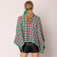 Load image into Gallery viewer, “Pretty Girl 💕💚 Checkered &amp; Houndstooth Ponchos &amp; Cape”- Pre Order