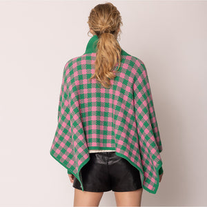 “Pretty Girl 💕💚 Checkered & Houndstooth Ponchos & Cape”- Pre Order