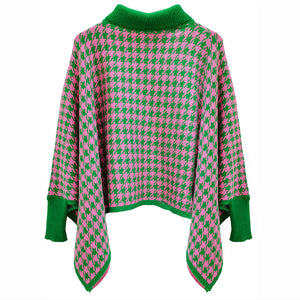 “Pretty Girl 💕💚 Checkered & Houndstooth Ponchos & Cape”- Pre Order