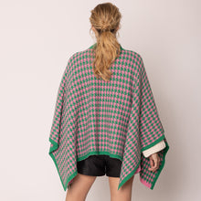 Load image into Gallery viewer, “Pretty Girl 💕💚 Checkered &amp; Houndstooth Ponchos &amp; Cape”- Pre Order