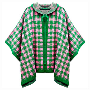 “Pretty Girl 💕💚 Checkered & Houndstooth Ponchos & Cape”- Pre Order