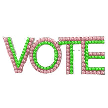 Load image into Gallery viewer, AKA 💕💚 Pearl VOTE Brooch