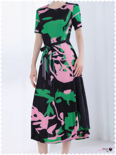 Load image into Gallery viewer, “Standing On Pink 💕💚 Green Business” Dress