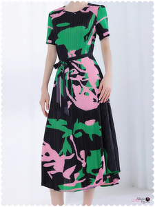 “Standing On Pink 💕💚 Green Business” Dress