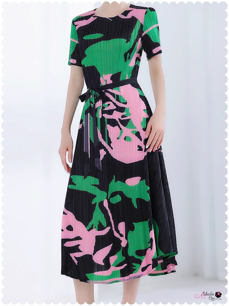 “Standing On Pink 💕💚 Green Business” Dress