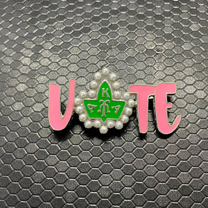 AKA 💕💚 VOTE Brooch