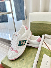 Load image into Gallery viewer, GG 💕💚 Screeners White Sneakers