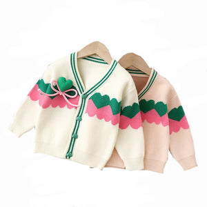 “My 💕💚 Belongs To You”  Kids Cardigan - Alabaster Box Boutique