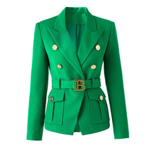 Load image into Gallery viewer, “Bi$h Bad” 🔥 Blazer- Emerald Green - Alabaster Box Boutique