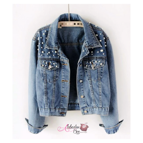 The PEARLfect ⚪️ Denim Jacket - Alabaster Box Boutique