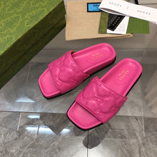 Load image into Gallery viewer, GG 💕💚 Matelassé Leather Slides